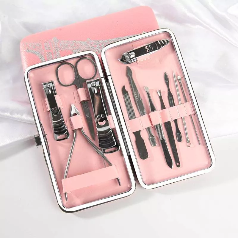 12 -stcs nagelsnijder set met PU -tas