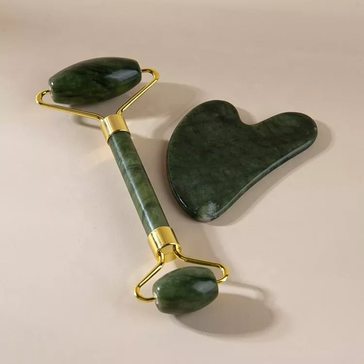 Aangepaste Jade Roller en Gua Sha-set