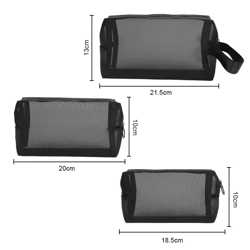 Aangepaste nylon make-uptas met ritssluiting